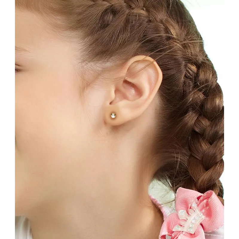 Pendientes "Sister" Oro 18k P. Cultivadas