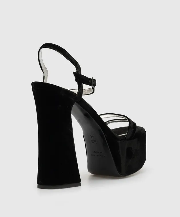 Philosophy di Lorenzo Serafini Black sandals
