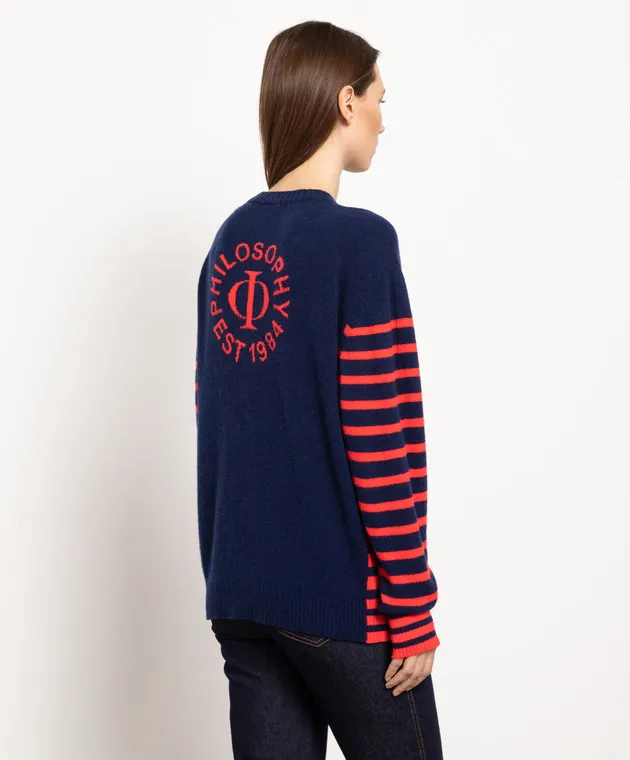 Philosophy di Lorenzo Serafini Striped wool and cashmere sweater