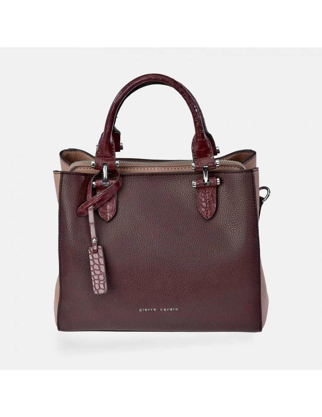 PIERRE CARDIN Bolso de mano para mujer con bandolera y doble asa