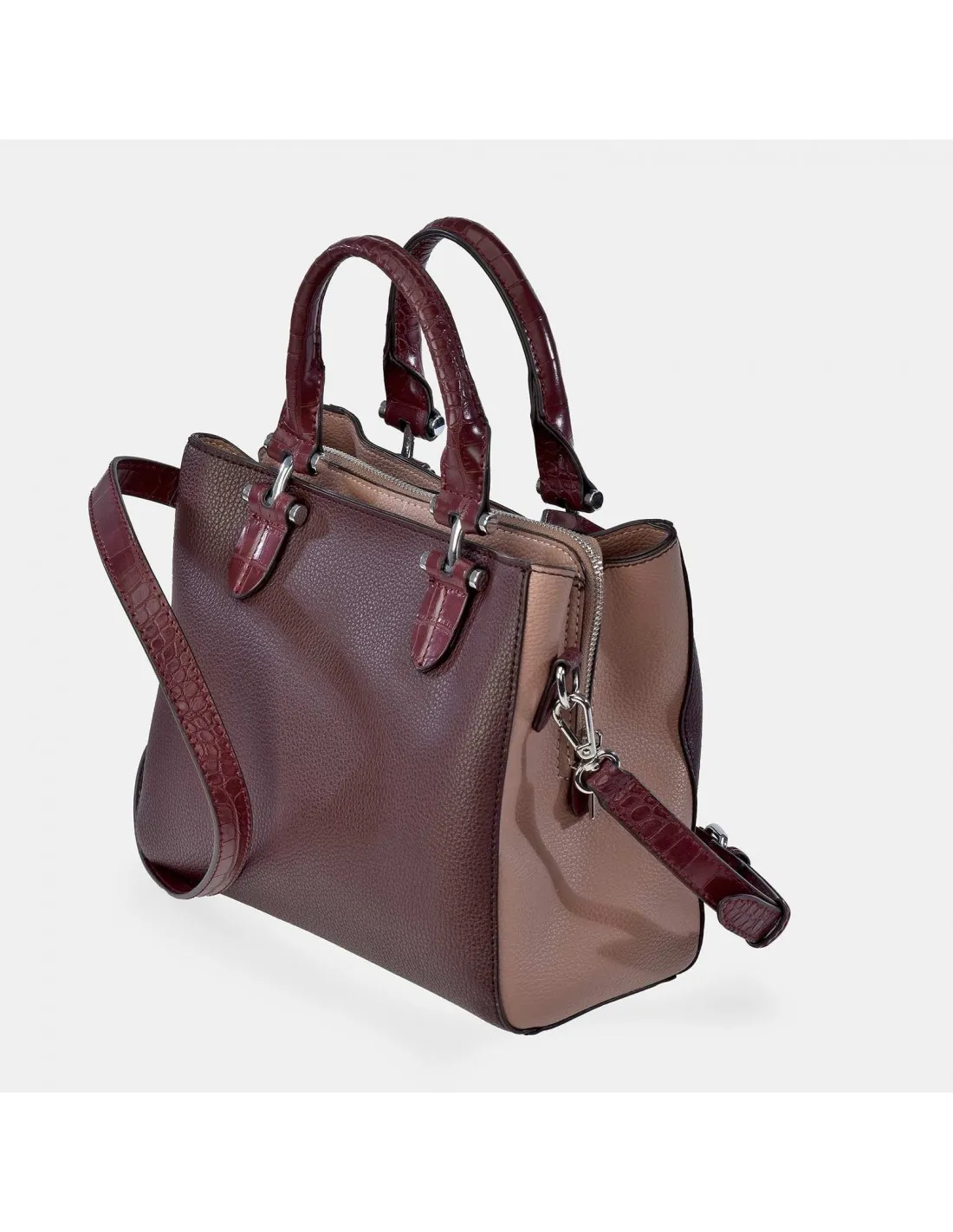 PIERRE CARDIN Bolso de mano para mujer con bandolera y doble asa