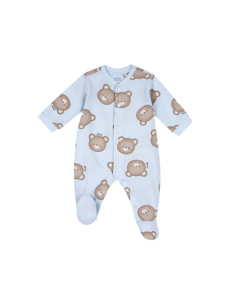 PIJAMA ABIERTO DELANTE OSITOS AZUL T 0 CHICCO