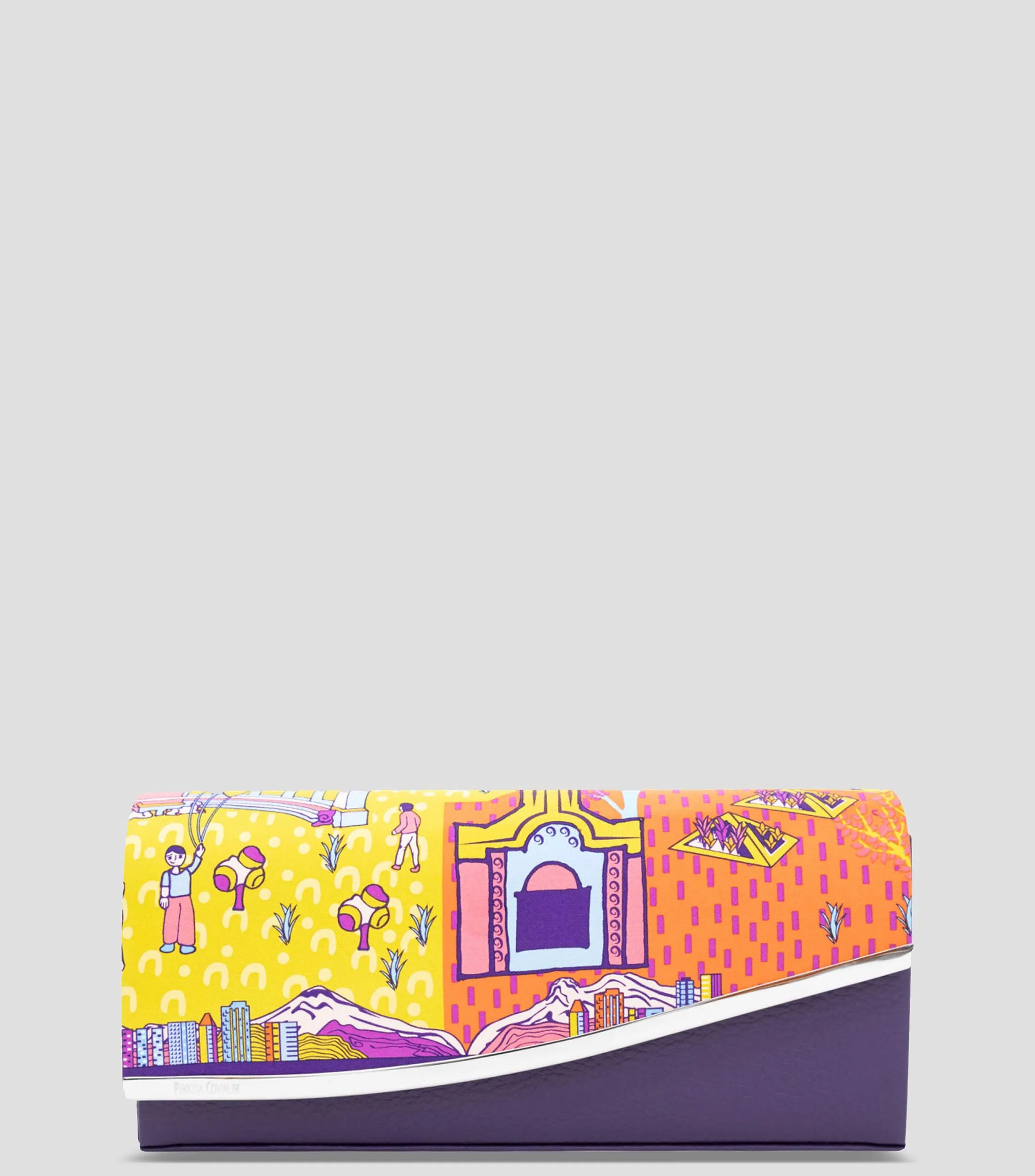 Pineda Covalin Bolso Clutch con estampado Mi Ciudad Mujer