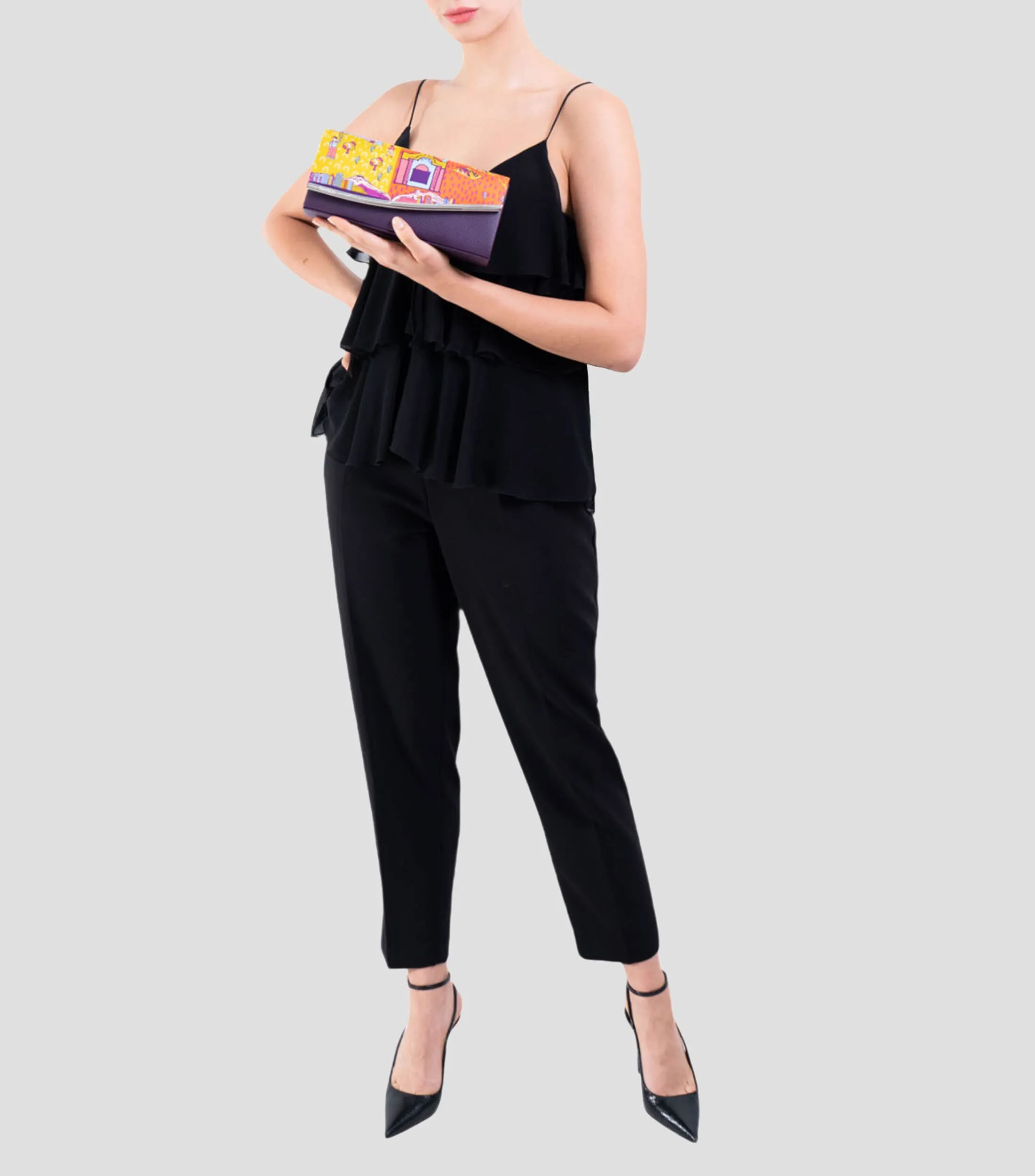 Pineda Covalin Bolso Clutch con estampado Mi Ciudad Mujer