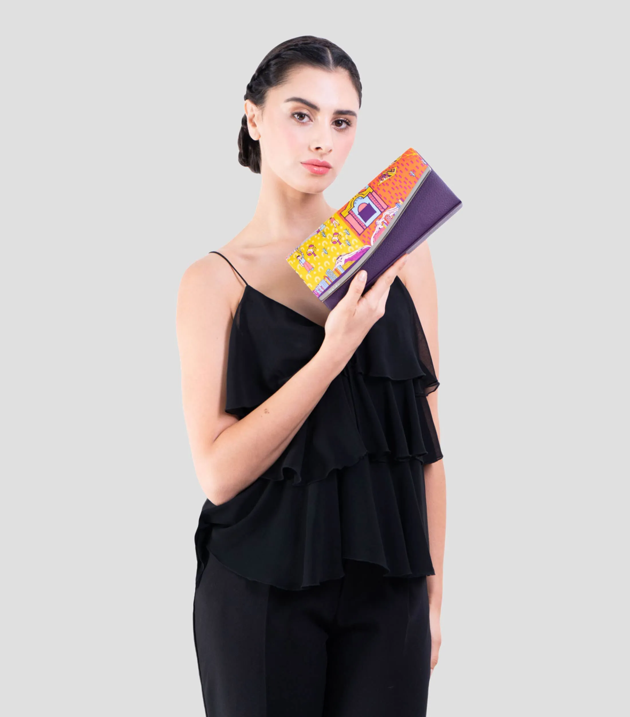 Pineda Covalin Bolso Clutch con estampado Mi Ciudad Mujer