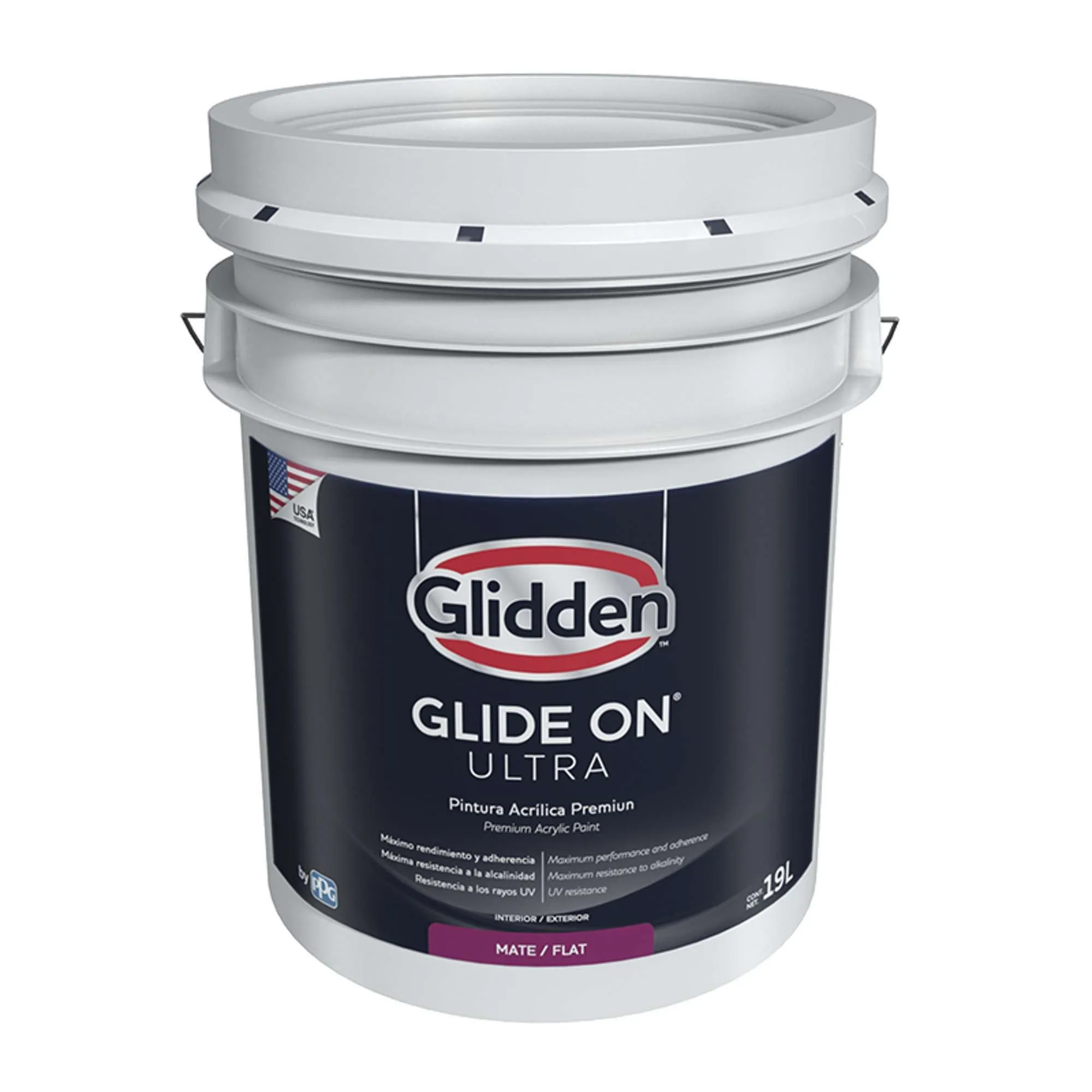 Pintura Glide On Ultra Mate Base Deep 5 Galones