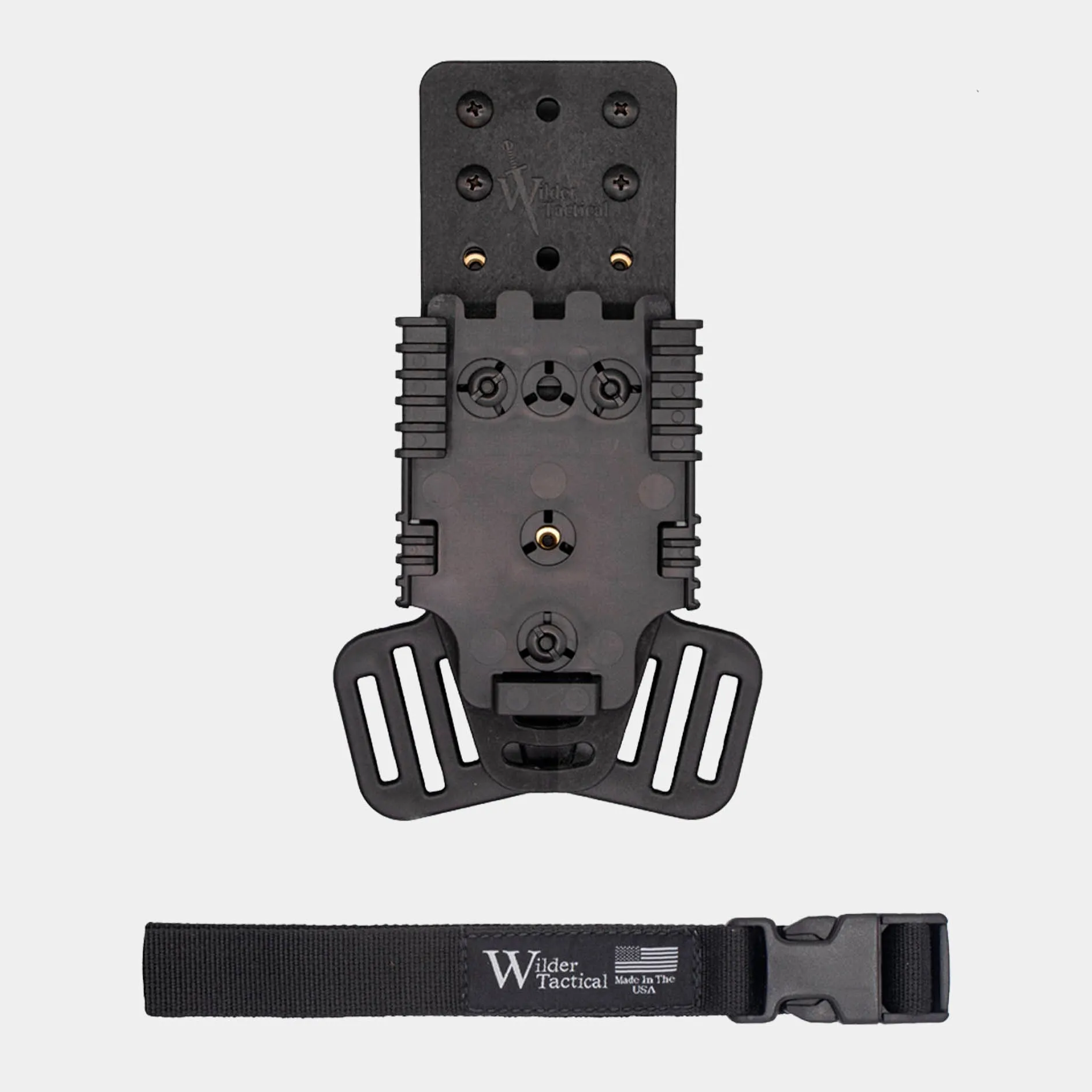 PLATAFORMA MHP CON ADAPTADOR PARA LEG STRAP Y QLS / MHP ADAPTER  WILDER TACTICAL