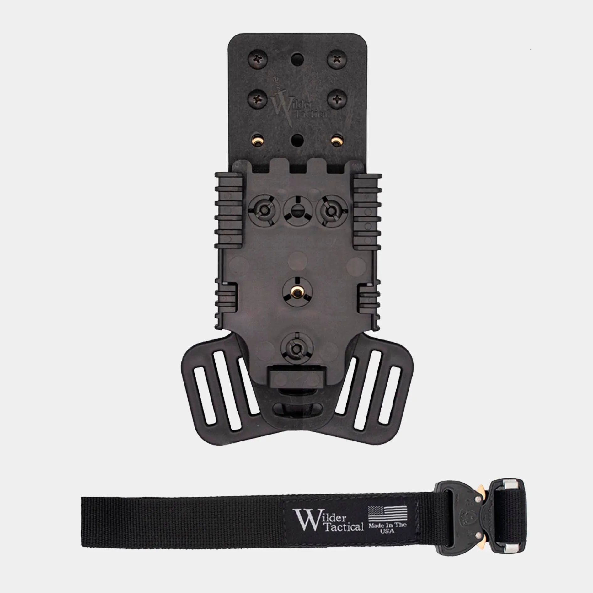 PLATAFORMA MHP CON ADAPTADOR PARA LEG STRAP Y QLS / MHP ADAPTER  WILDER TACTICAL