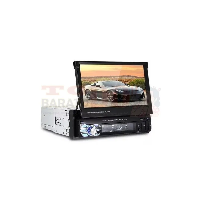 Radio Carro Mp5 Pantalla Retractil Bluetoth Mirror Link 1DIN