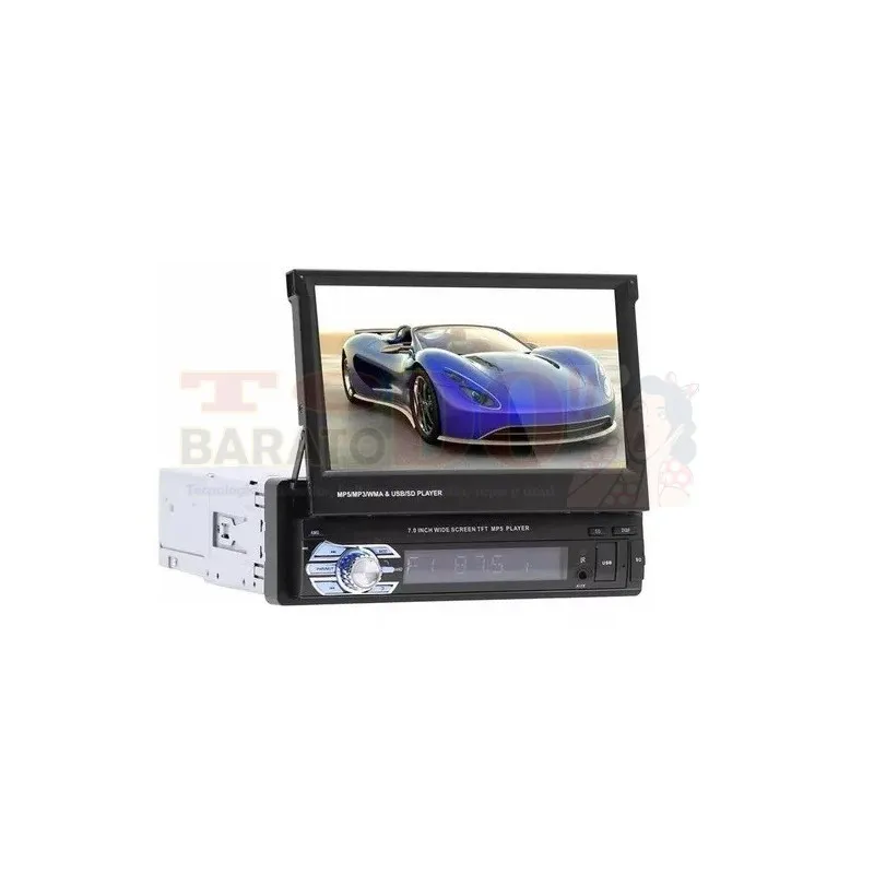 Radio Carro Mp5 Pantalla Retractil Bluetoth Mirror Link 1DIN
