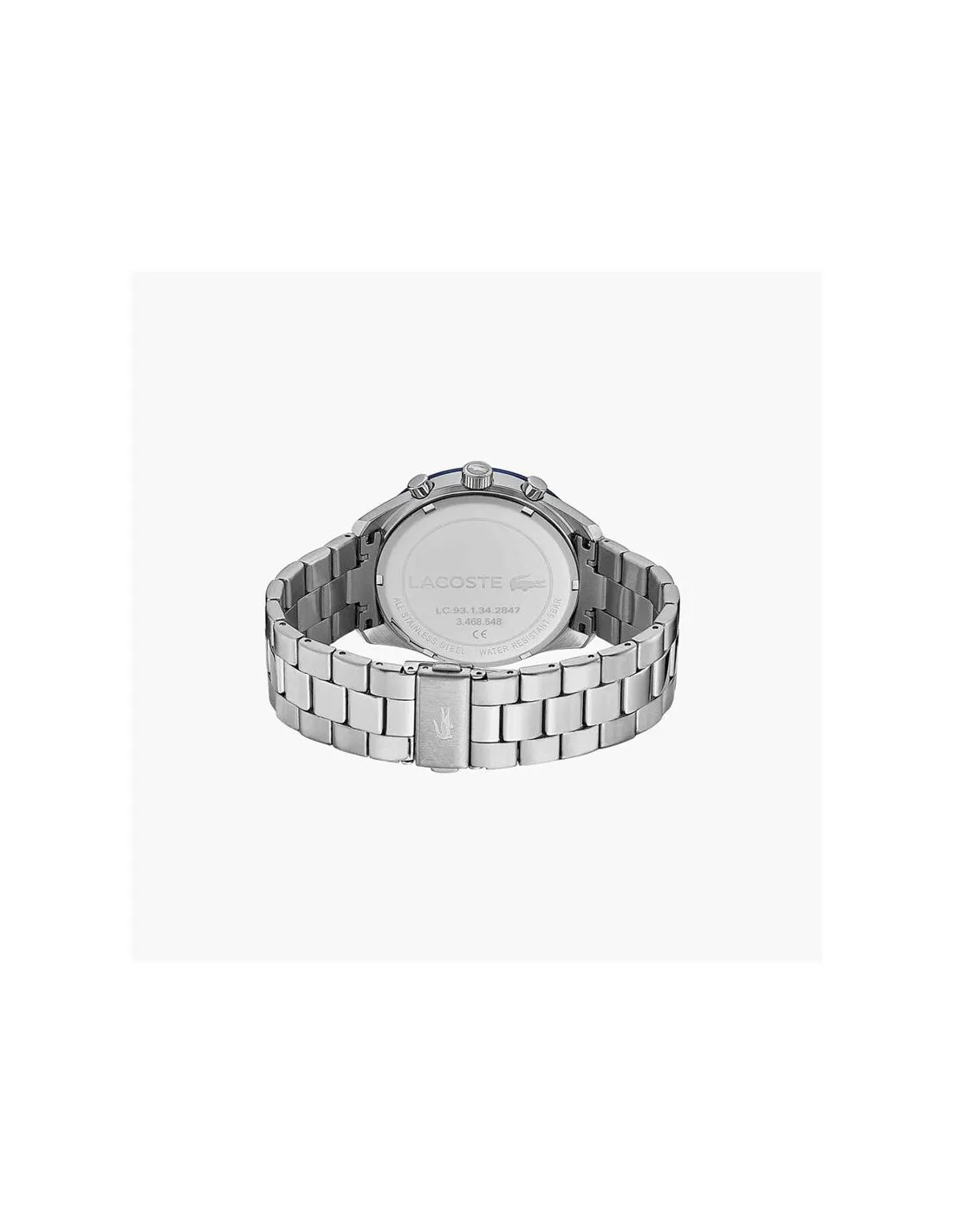 Reloj cronógrafo, Lacoste  caja de acero inoxidable de 42mm, esfera azul