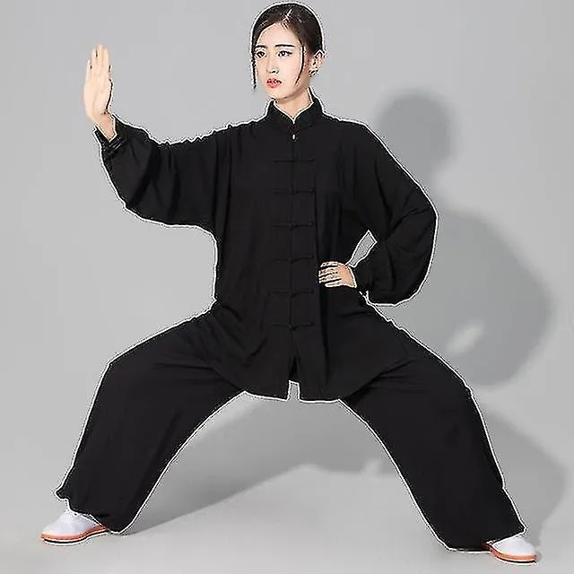 Ropa de Tai Chi de algodón suave para hombres y mujeres, ropa de artes marciales de Kung Fu
