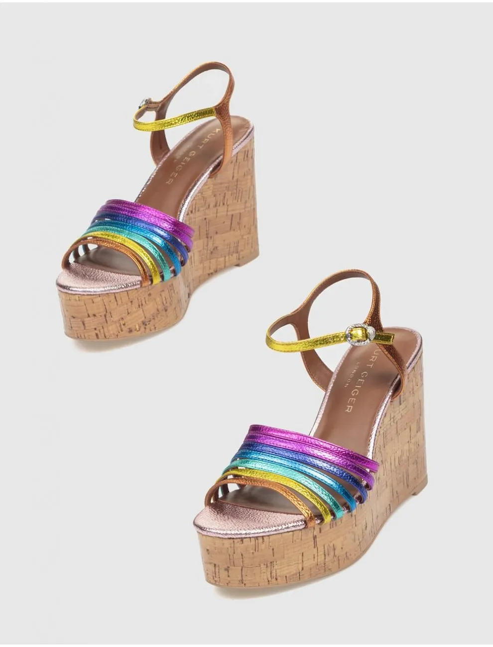 Sandalia Kurt Geiger Pierra 105 Wedge Multi