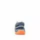 Sandalias abotinadas Biomecanics azules con detalles en naranja