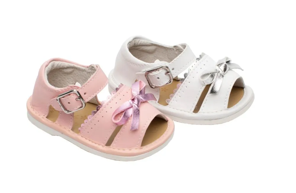 Sandalias Bebe Niña Rosa Modelo Maria