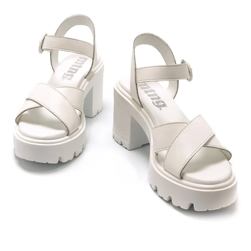 Sandalias Casual de Mujer MTNG EMELINE Blanco 56938