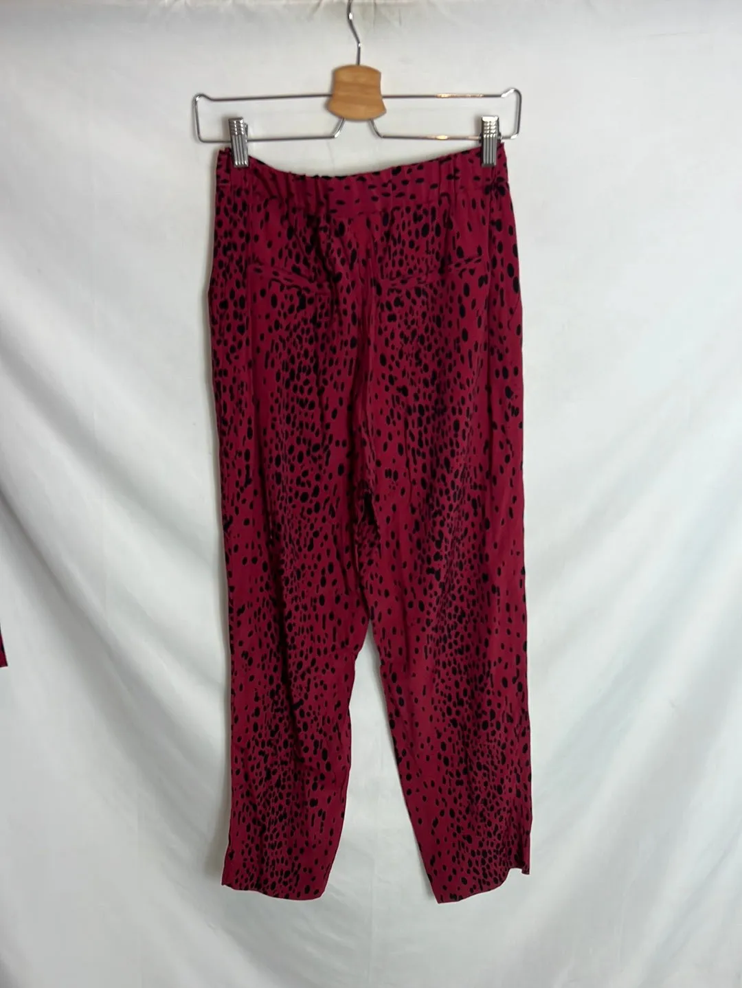SCALPERS. Total look granate print. T XS/S