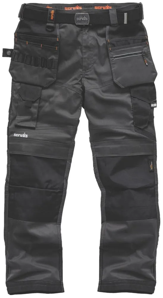 Scruffs Pro Flex Holster, pantalón de trabajo, grafito (cintura 40