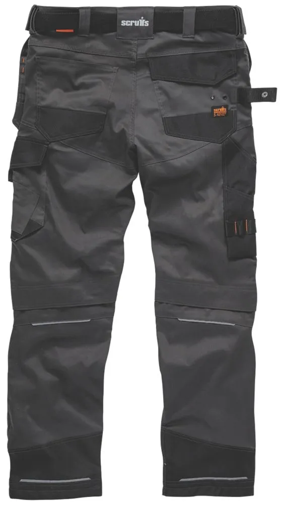Scruffs Pro Flex Holster, pantalón de trabajo, grafito (cintura 40