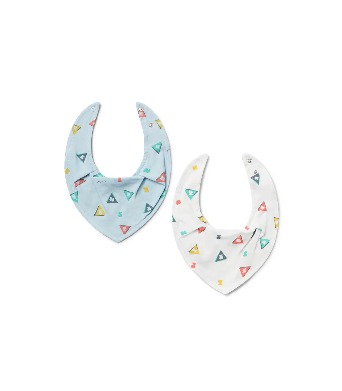 SET 2 BANDANAS TOUS BABY TRIáNGULO AZUL CELESTE  TRIAN181967