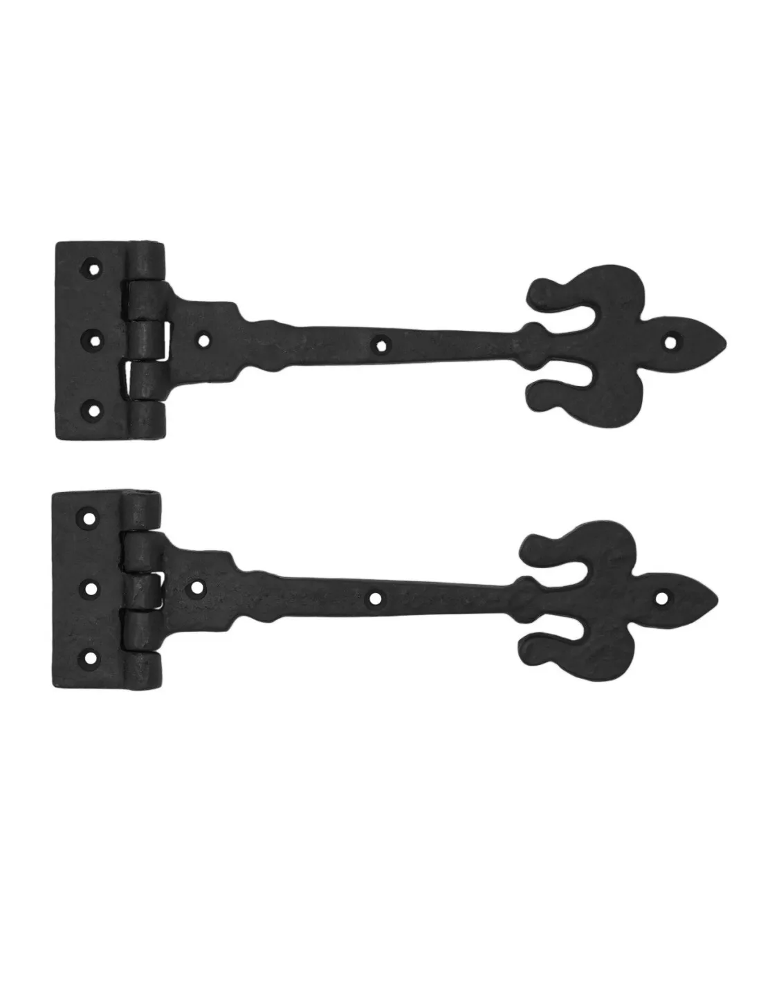 Set 2 Bisagras flor de lis para puerta medieval