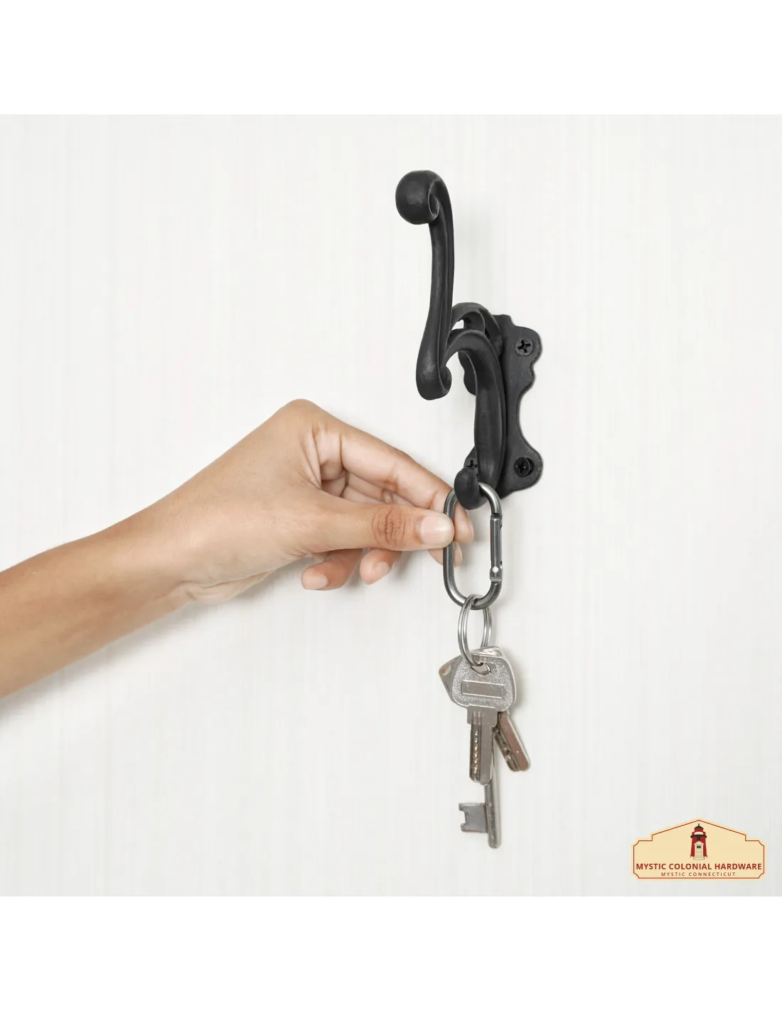 Set de 2 ganchos de pared (hierro fundido)