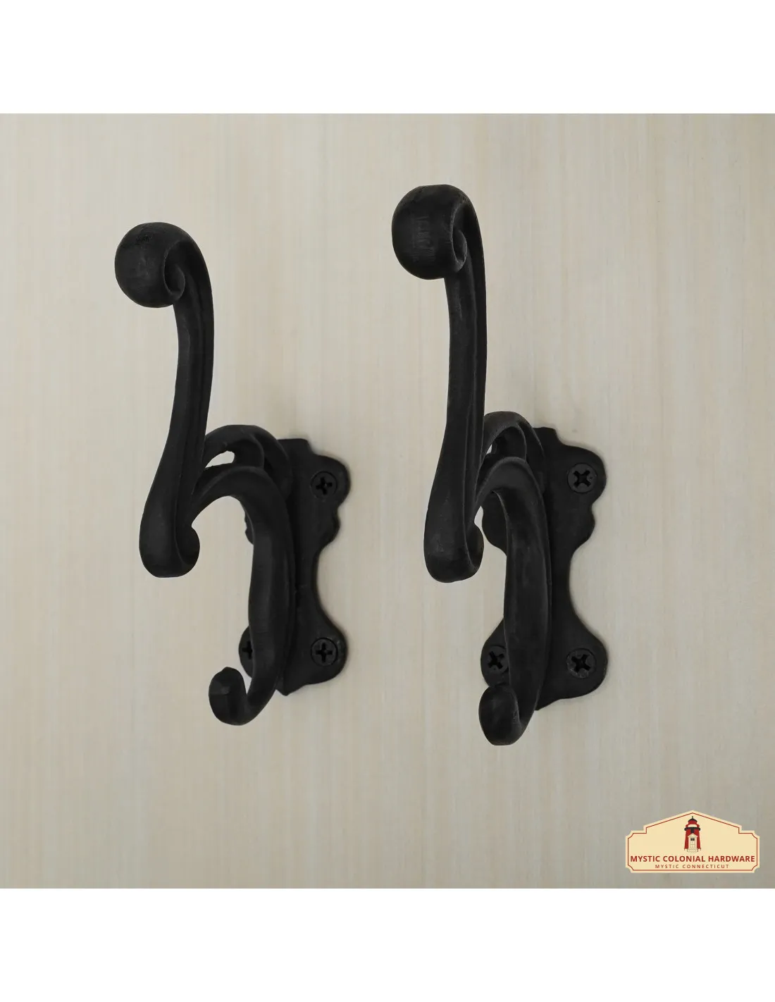 Set de 2 ganchos de pared (hierro fundido)