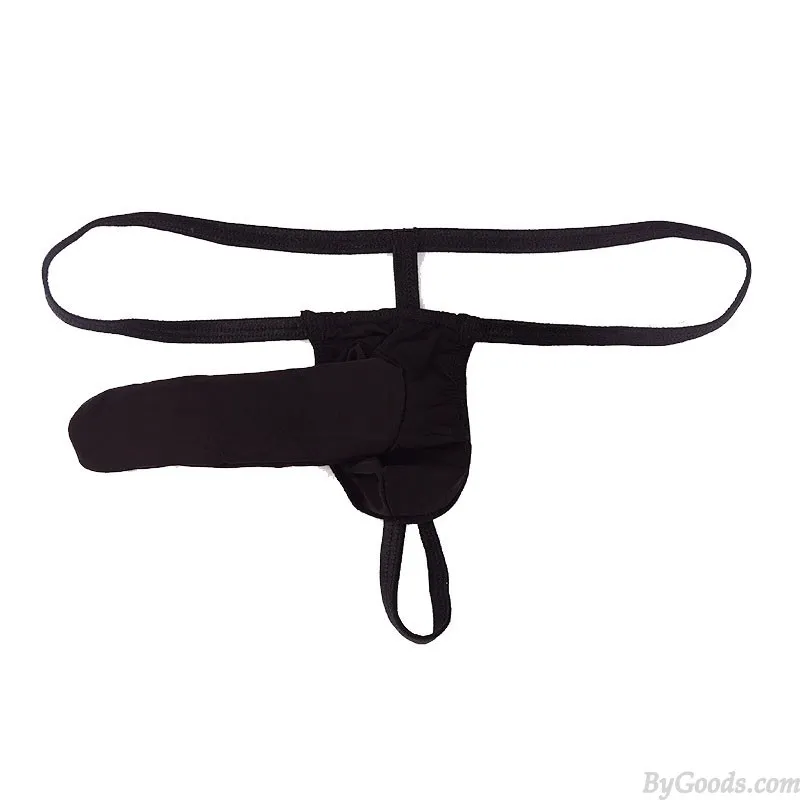 SEXY SHEER MESH ELEPHANT NOSE STYLE HOLLOW BACK UNDERWEAR LONG POUCH LINGERIE TBACK GSTRING THONGS FOR MAN UNDERPANTS 