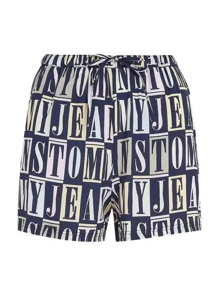 Shorts Tommy Jeans Spellout Marino para Mujer 