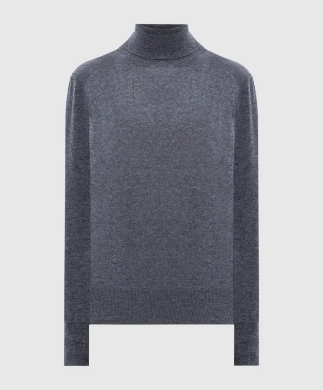 Solotre Gray wool sweater