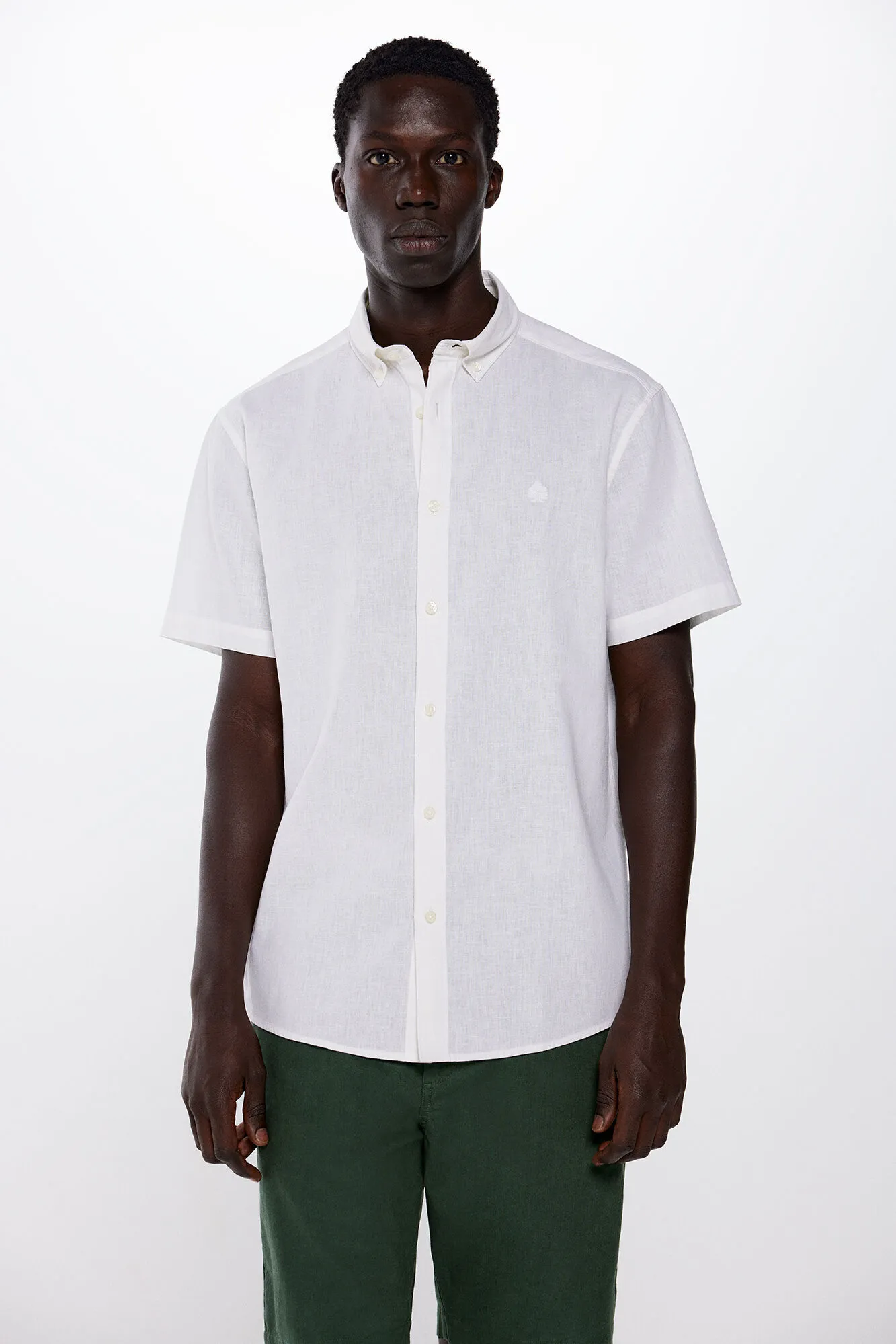 Springfield Camisa manga corta lino