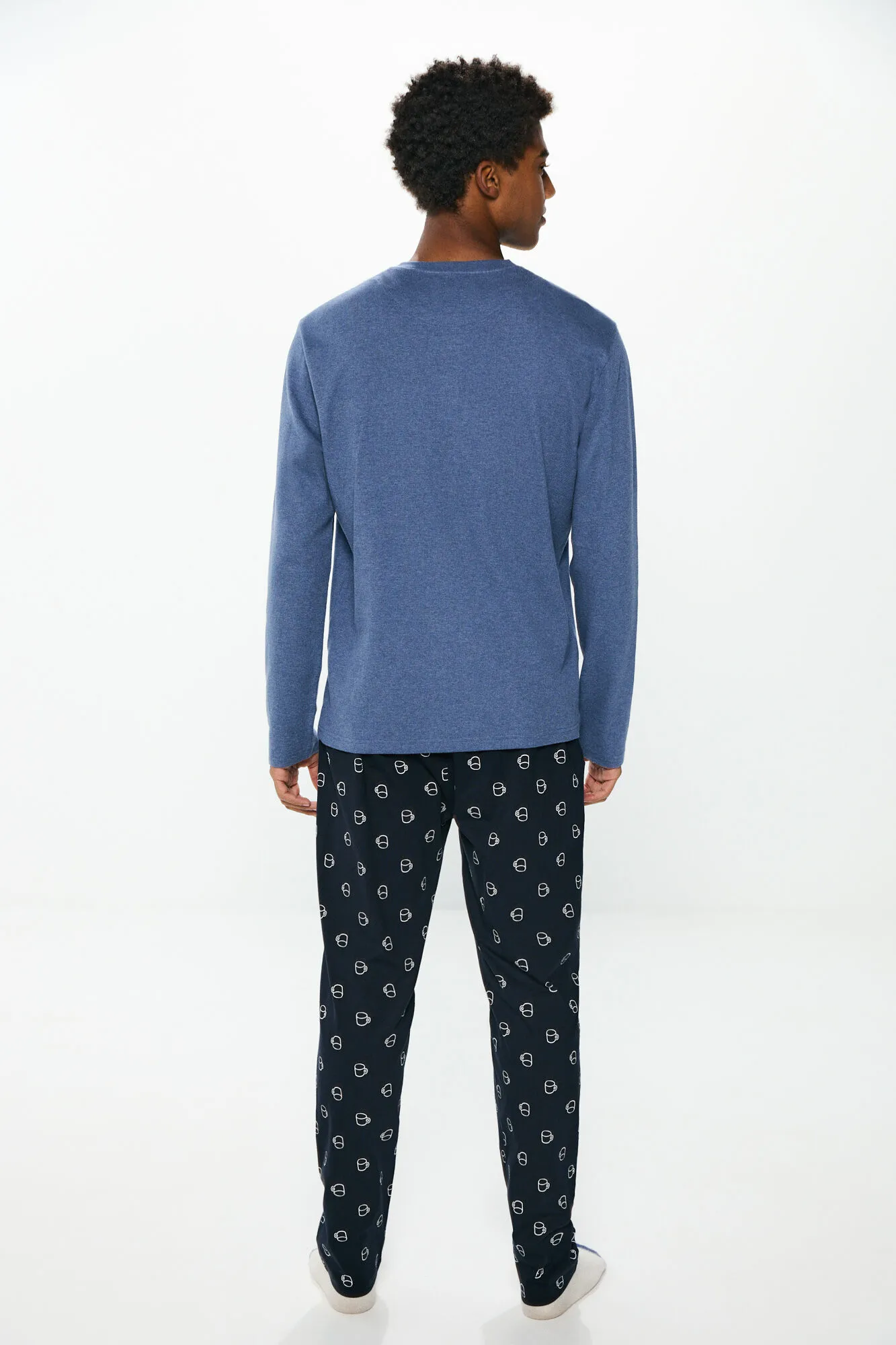 Springfield Pijama largo waffle café