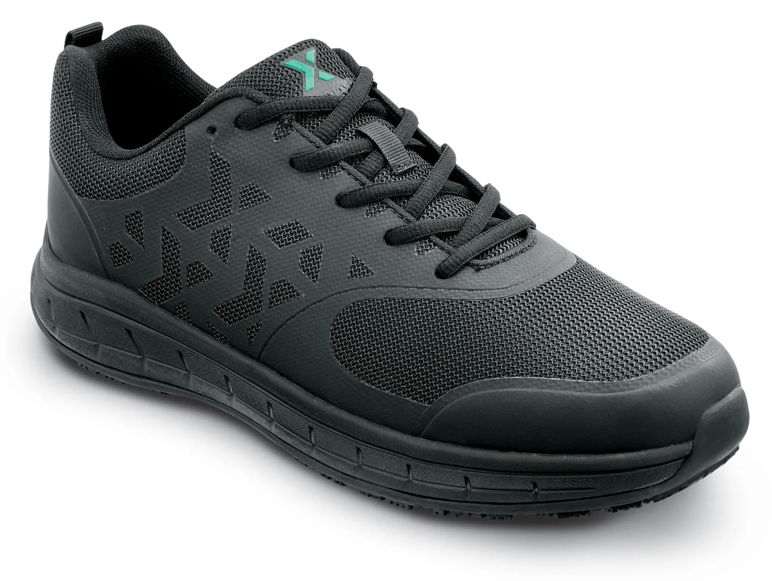 SR MAX Zapato de trabajo con puntera blanda, antideslizante MaxTRAX, estilo atlÒtico, negro, de hombre, SR Max Wake