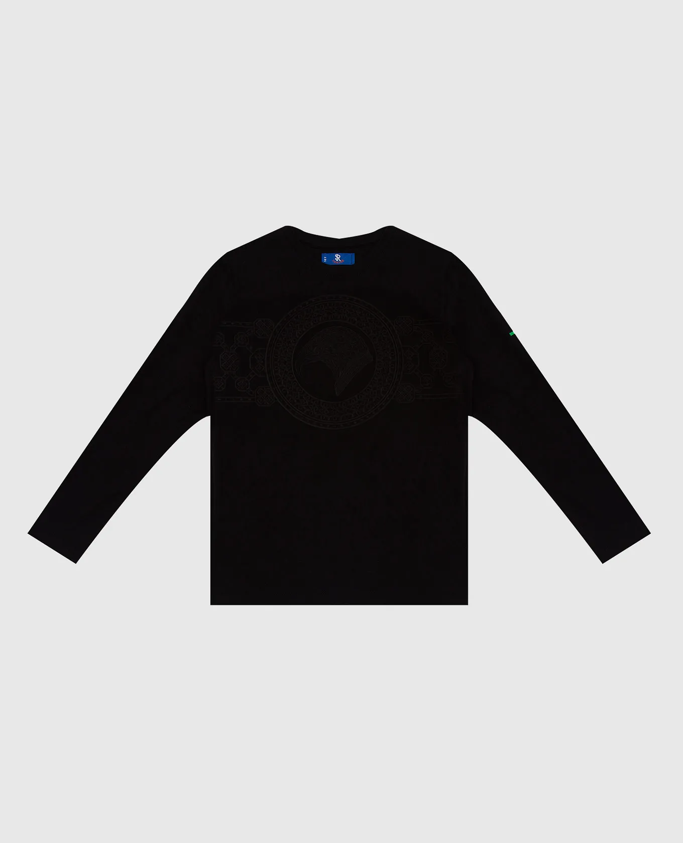 Stefano Ricci Children's black longsleeve with embroidery