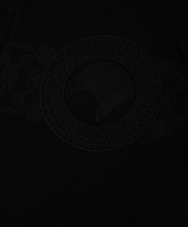 Stefano Ricci Children's black longsleeve with embroidery