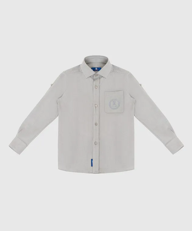 Stefano Ricci Children's shirt with embroidery
