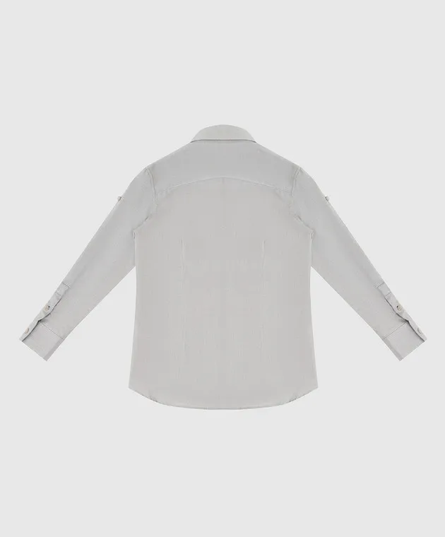 Stefano Ricci Children's shirt with embroidery