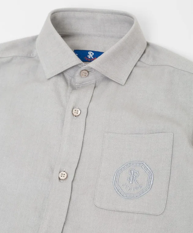Stefano Ricci Children's shirt with embroidery