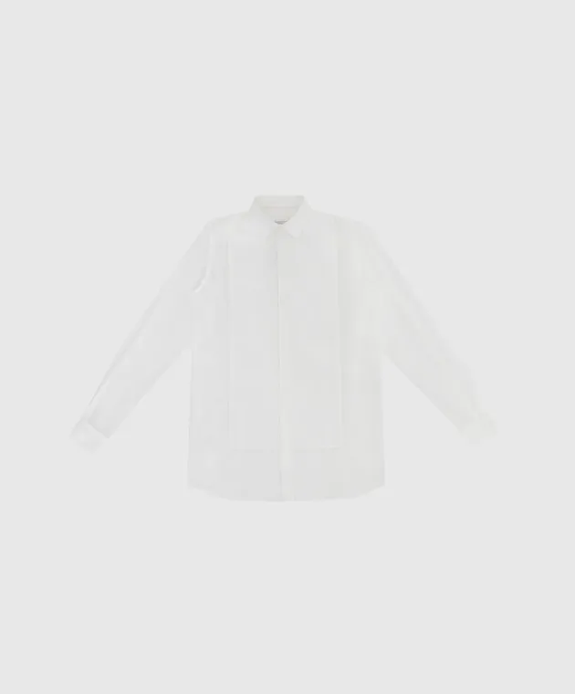 Stefano Ricci Children's white shirt with a pattern
