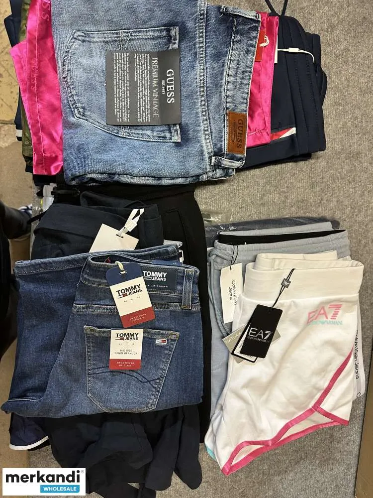 Stock de ropa de primera calidad mezcla de ropa Ralph tommy guess Adidas Levis cultura Nike boss zalando