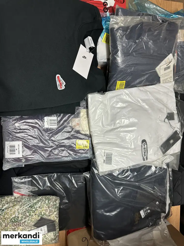 Stock de ropa de primera calidad mezcla de ropa Ralph tommy guess Adidas Levis cultura Nike boss zalando