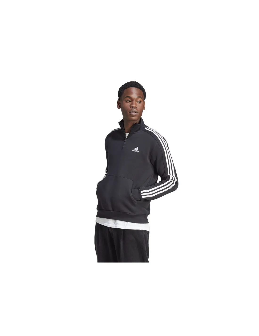 Sudadera adidas 3S Fl 1/4 Z Hombre