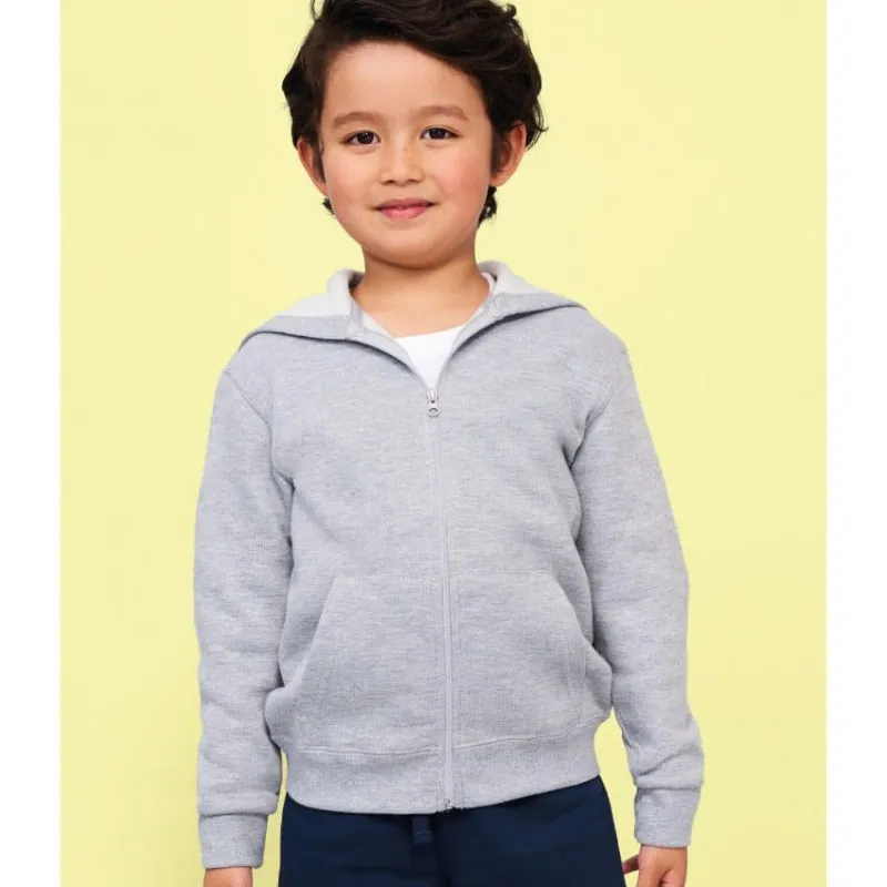 Sudadera capucha y cremallera niños Stone de Sol's