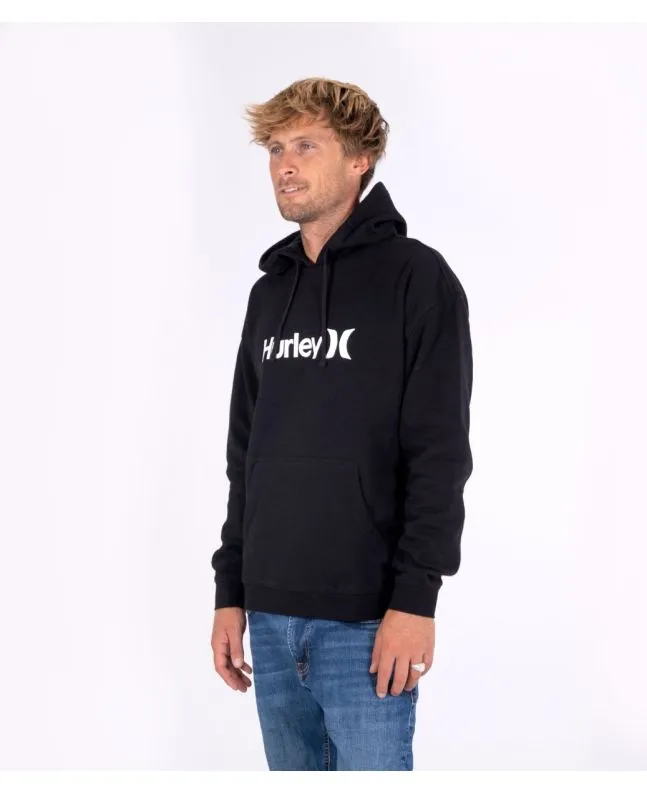 Sudadera con capucha Hurley One and Only Solid Core Fleece Negra