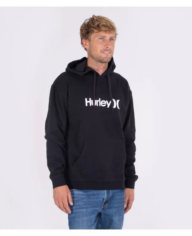 Sudadera con capucha Hurley One and Only Solid Core Fleece Negra