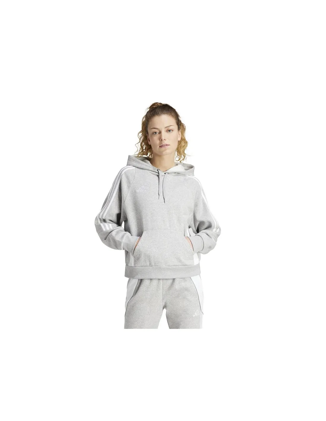 Sudadera de Fútbol adidas Tiro24 Mujer Gris