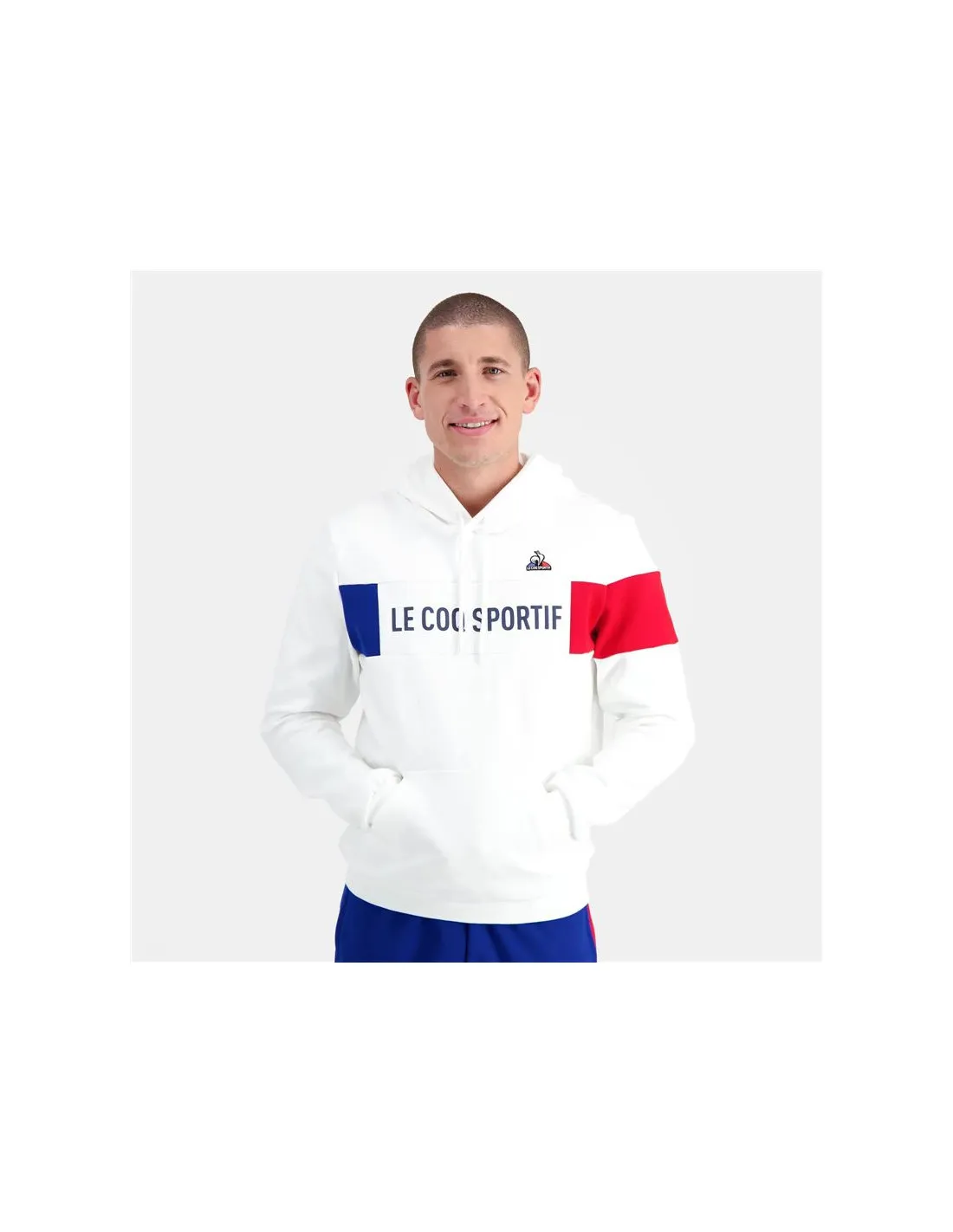 Sudadera Le Coq Sportif Tricolore Nª 1 New Optical Blanco Hombre