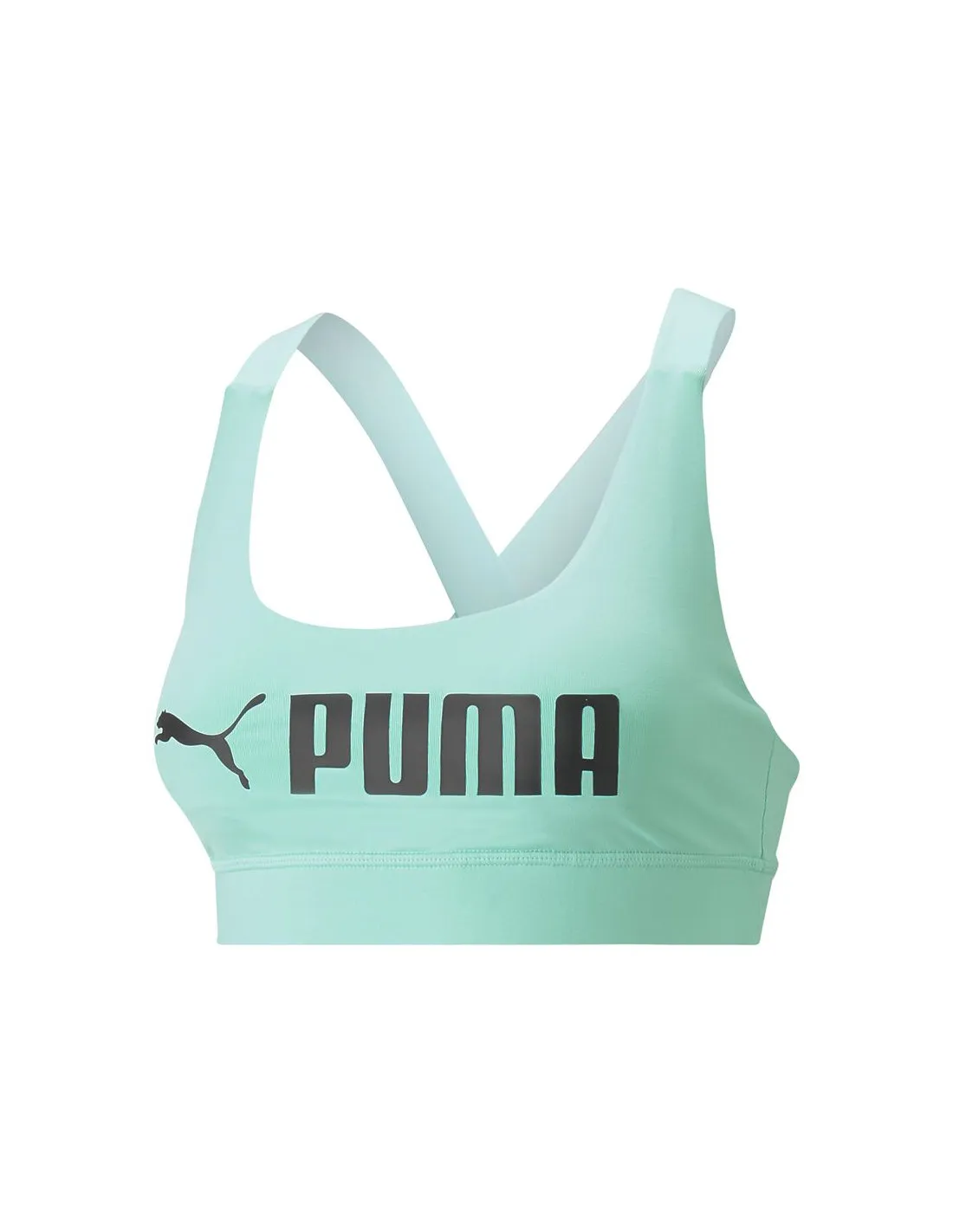 Sujetador deportivo Puma Mid Impact Fit Mujer Electric Peppermint