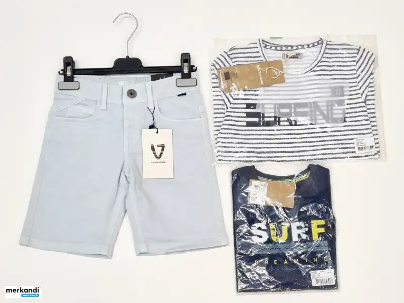Surtido de ropa de marca para bebés y niños al por mayor