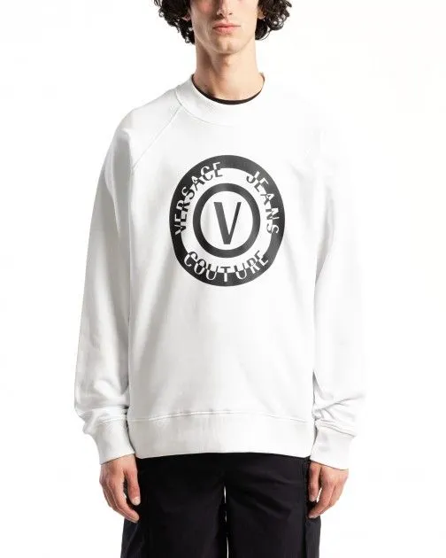 Sweatshirt Versace Jeans Couture 76GAIT06 Blanco